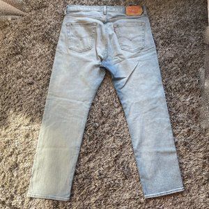 Levis Mens 501 Original Fit Straight Leg Jeans
